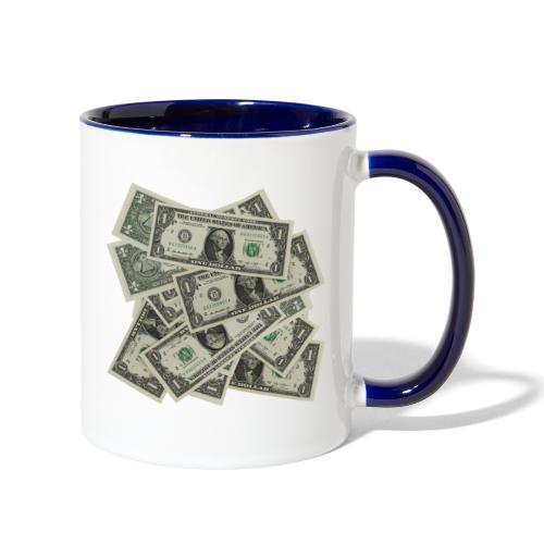 Pile Of Money - Contrast Coffee Mug