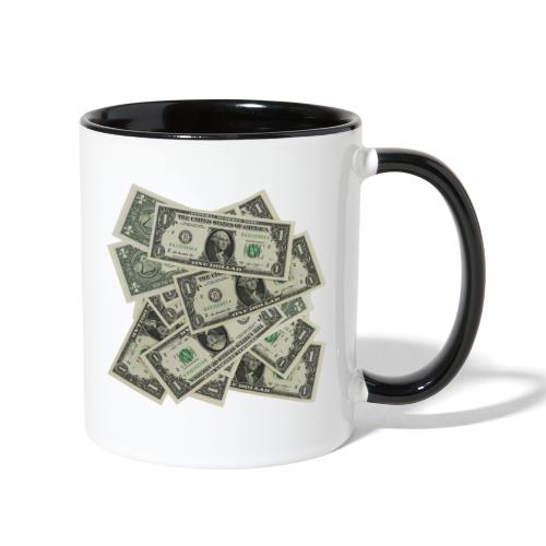 Pile Of Money - Contrast Coffee Mug