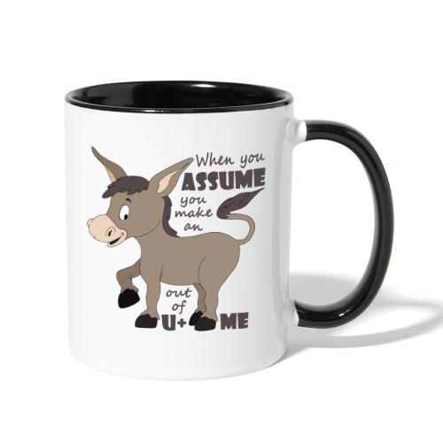 Assume Jackass - Contrast Coffee Mug