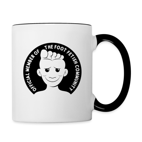 OFFICIAL MEMBER OF THE FOOT FETISH COMMUNITY - Contrast Coffee Mug