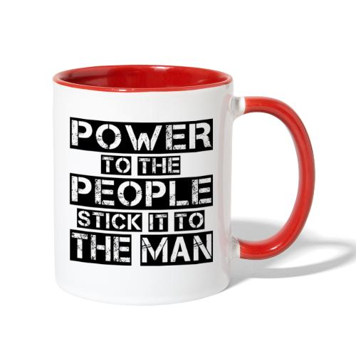 People Power | Black - Contrast Coffee Mug