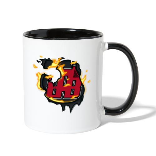 BAB Logo on FIRE! - Contrast Coffee Mug