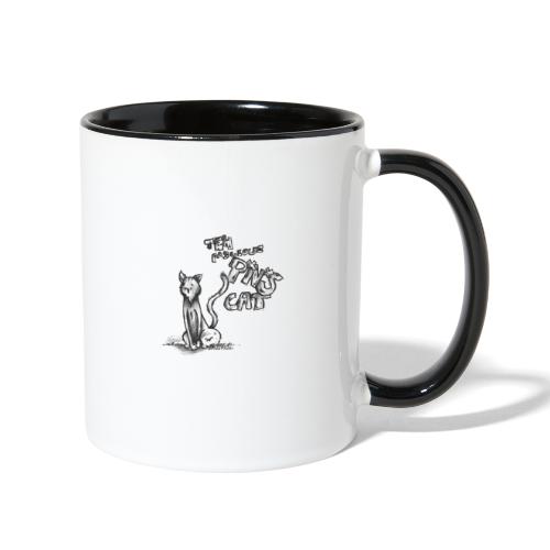 teh fabulouz PNS cat - Contrast Coffee Mug