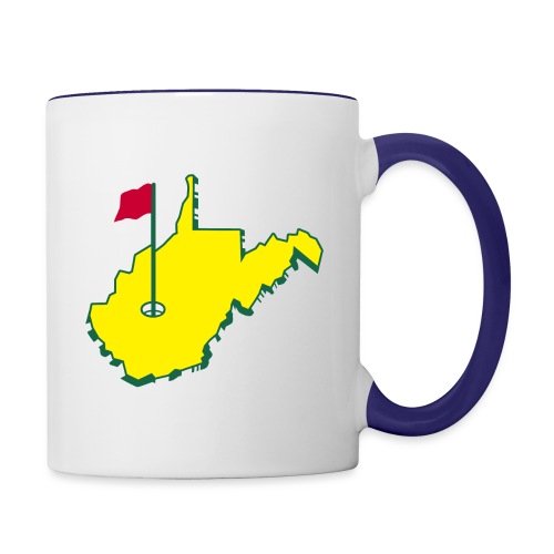 West Virginia Golf (Full) - Contrast Coffee Mug