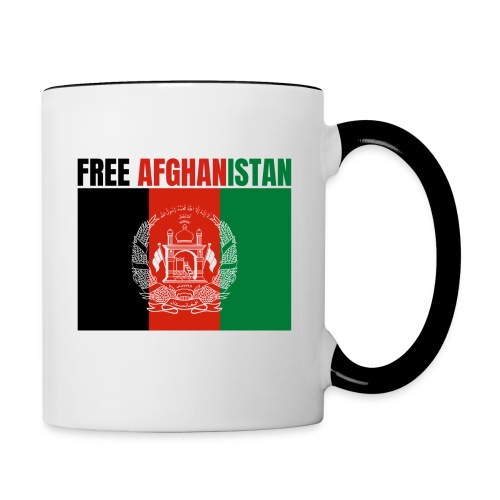 FREE AFGHANISTAN Flag of Afghanistan - Contrast Coffee Mug
