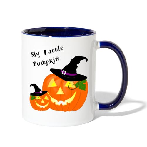 My Little Pumpkin in a Witches Hat - Contrast Coffee Mug