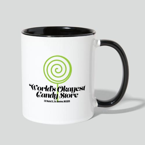 World's Okayest Candy Store: Green - Contrast Coffee Mug