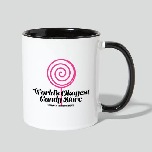 World's Okayest Candy Store: Pink - Contrast Coffee Mug