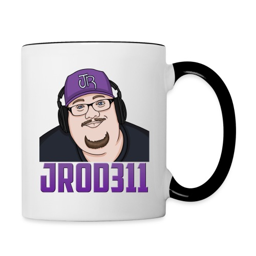 Jrod Face with Logo - Contrast Coffee Mug