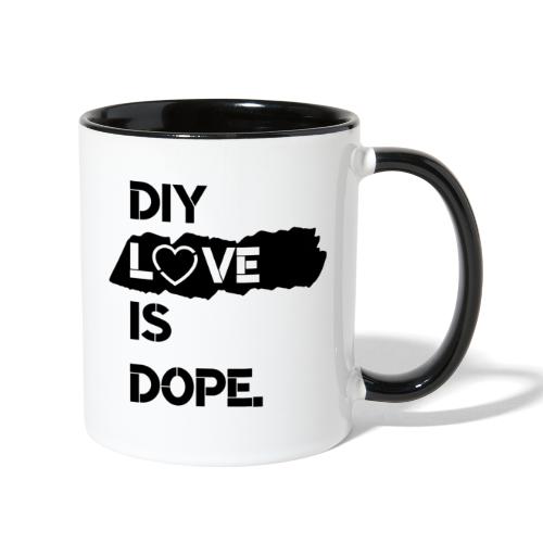 DIY Love is Dope - white love - Contrast Coffee Mug