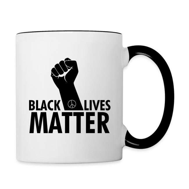 Black lives matter raised fist