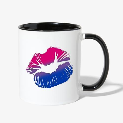 Bisexual Big Kissing Lips - Contrast Coffee Mug