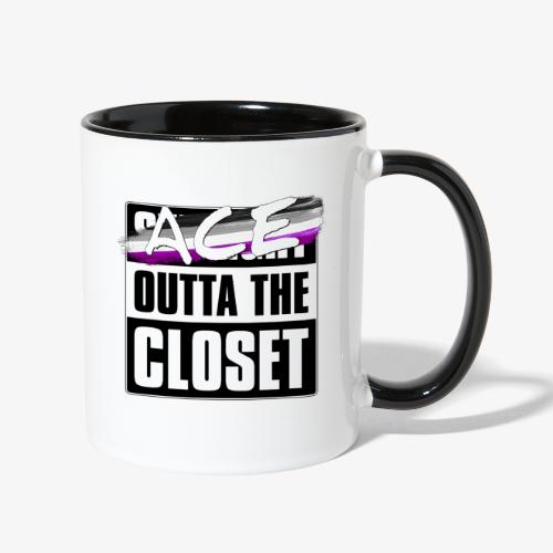 Ace Outta the Closet - Asexual Pride - Contrast Coffee Mug
