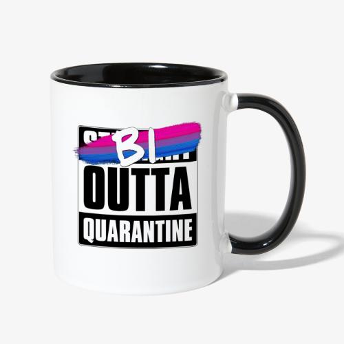 Bi Outta Quarantine - Bisexual Pride - Contrast Coffee Mug