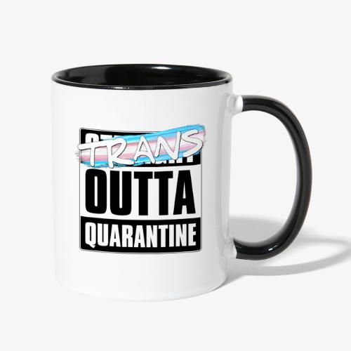 Trans Outta Quarantine - Transgender Pride - Contrast Coffee Mug