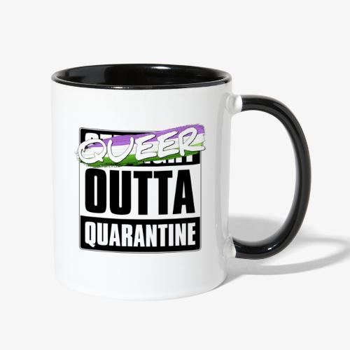 Queer Outta Quarantine - Genderqueer Pride - Contrast Coffee Mug
