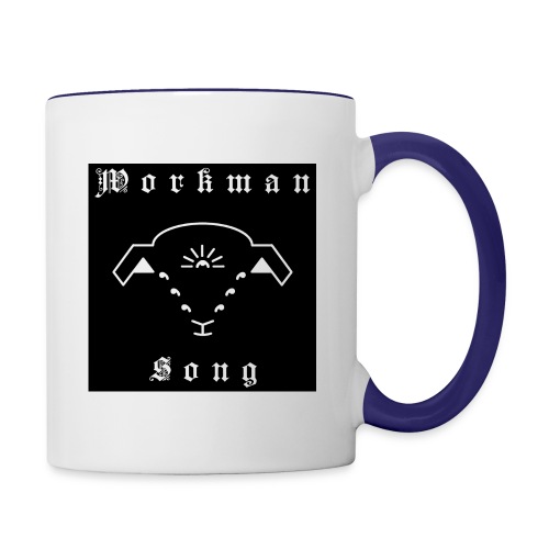 Black Workman Song Lamb Logo & Calligraphy - Contrast Coffee Mug