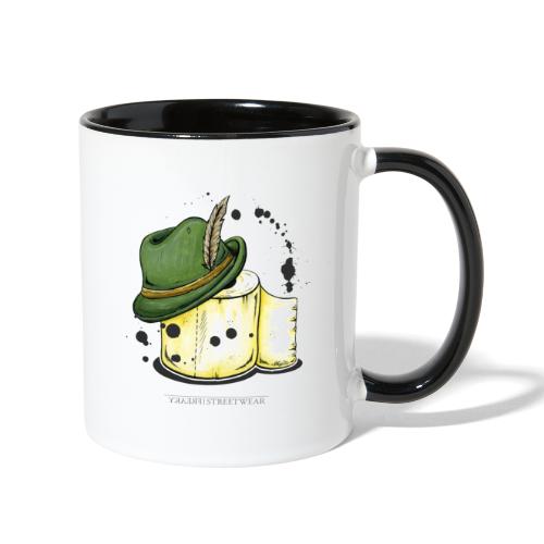 The hunter & the toilet paper - Contrast Coffee Mug