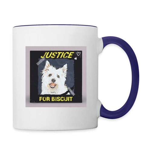 Justice For Biscuit - Contrast Coffee Mug