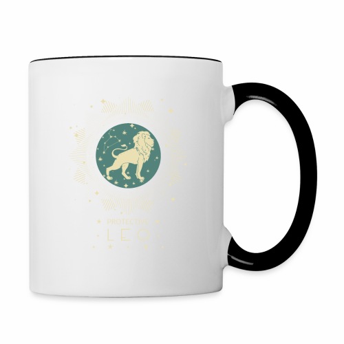 Zodiac sign Leo constellation birthday July August - Contrast Coffee Mug