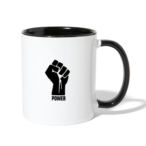 Black Power Fist - Contrast Coffee Mug