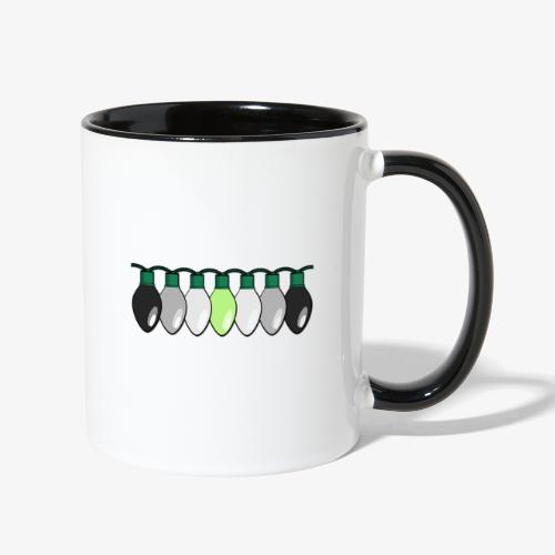 Agender Pride Christmas Lights - Contrast Coffee Mug