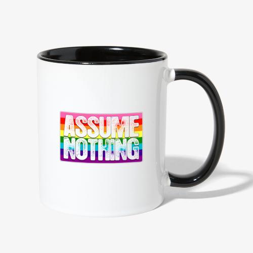 Assume Nothing Gilbert Baker Original LGBTQ Gay - Contrast Coffee Mug