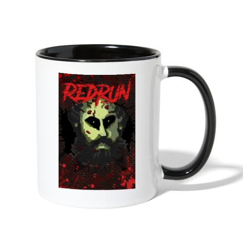Redrun pixel art boss poster - Contrast Coffee Mug