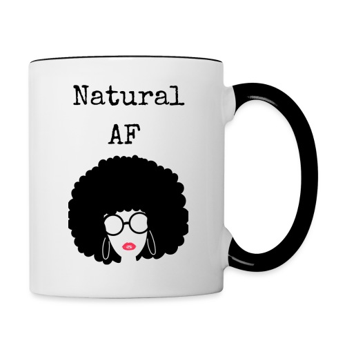 Natural AF Hair Tee - Contrast Coffee Mug