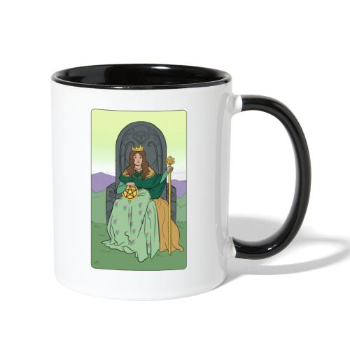 Queen Of Pentacles - Contrast Coffee Mug