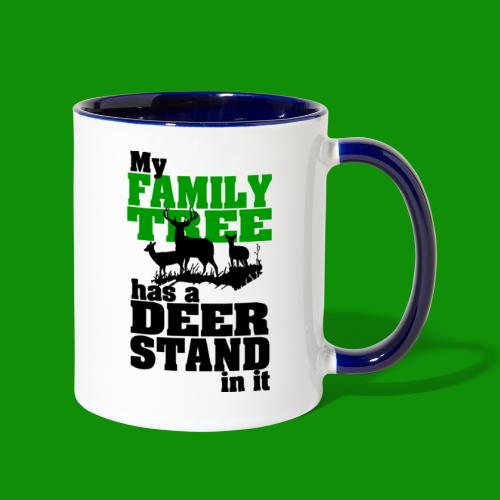 Deer Stand Family Tree - Contrast Coffee Mug