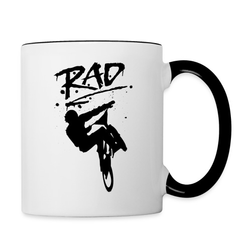 RAD BMX Bike Graffiti 80s Movie Radical Shirts - Contrast Coffee Mug