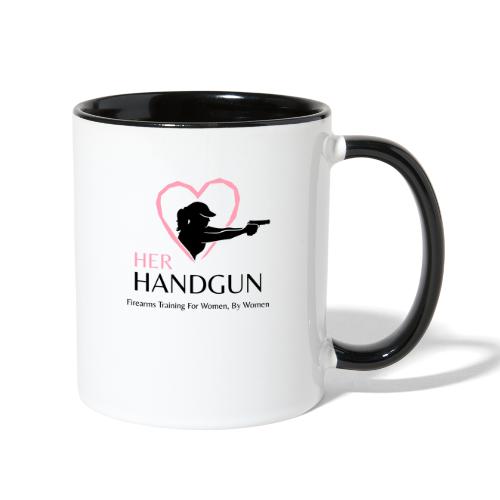 Her Handgun Logo and Tag Line - Contrast Coffee Mug
