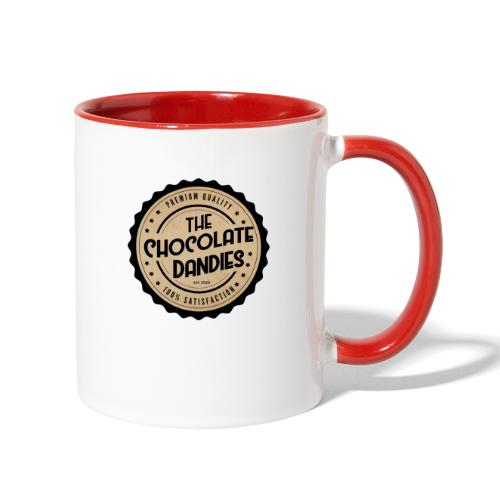 Chocolate Dandies Logo Large White Outline - Contrast Coffee Mug