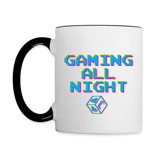 Gaming All Night - Contrast Coffee Mug