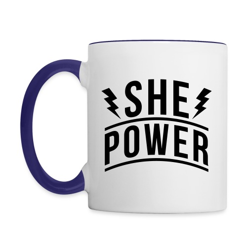 She Power - Contrast Coffee Mug