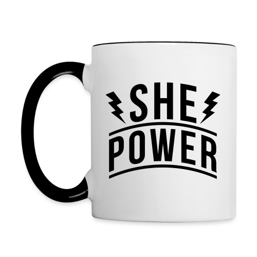 She Power - Contrast Coffee Mug