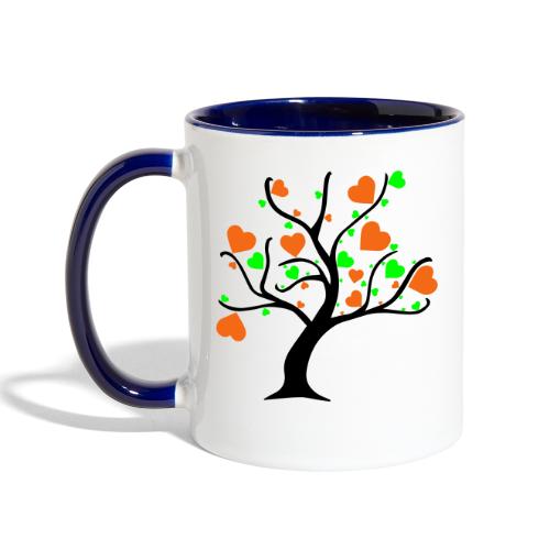 Tree of Hearts - Contrast Coffee Mug
