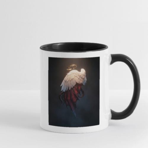 Angel vs Demon Wings Dark Aesthetic Gothic T-Shirt - Contrast Coffee Mug