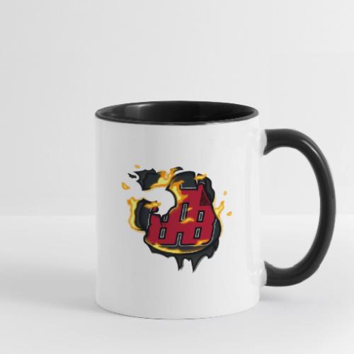 BAB Logo on FIRE! - Contrast Coffee Mug