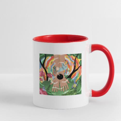 Falling into Jesus' Wonderland - Contrast Coffee Mug