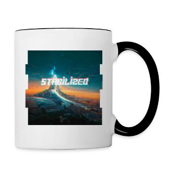 Mounten City in Slice - Contrast Coffee Mug - white/black - Right