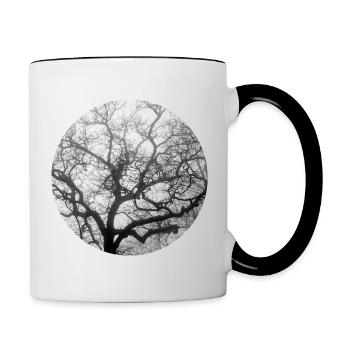 Fractal Nature - Contrast Coffee Mug - white/black - Right