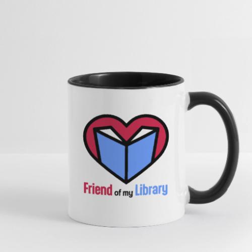 I'm a Friend of My Library - Contrast Coffee Mug
