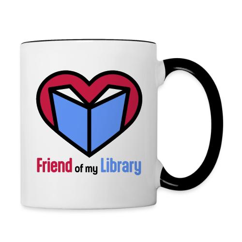 I'm a Friend of My Library - Contrast Coffee Mug