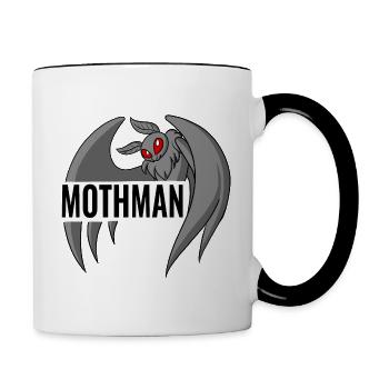 Mothman - Contrast Coffee Mug - white/black - Right