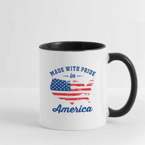 Made with pride in America - Contrast Coffee Mug