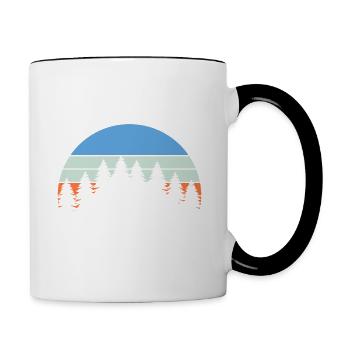 Harpers Ferry West Virginia WV Vintage T shirt - Contrast Coffee Mug - white/black - Right