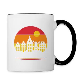 Amsterdam - Contrast Coffee Mug - white/black - Right