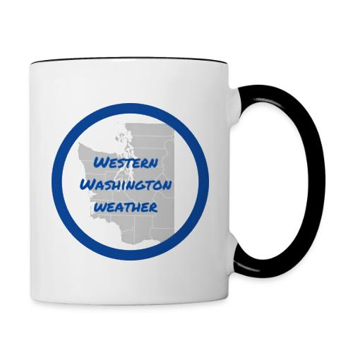 Western Washington Weather Logo - Contrast Coffee Mug